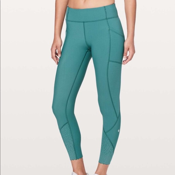 lululemon athletica Pants - Lululemon Tight Stuff teal leggings